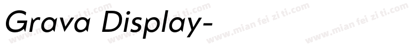 Grava Display字体转换